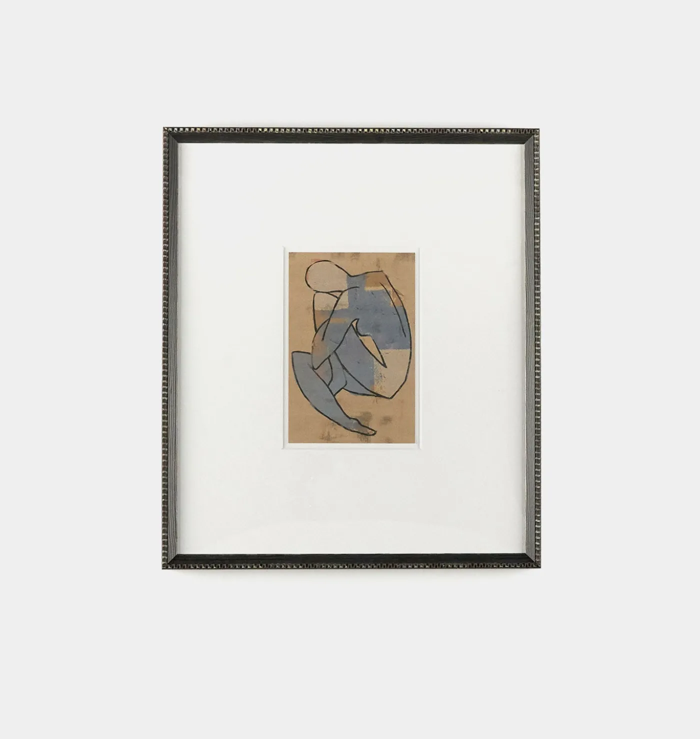 Sentiment Blue Framed Print