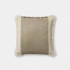 Seraphina Pillow 18'' x 18'' Ivory / Earth