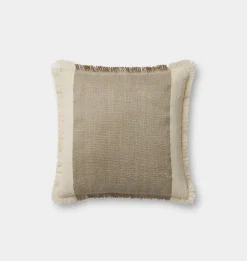 Seraphina Pillow 18'' x 18'' Ivory / Earth