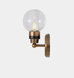 Shannon Glass Globe Bathroom Wall Light