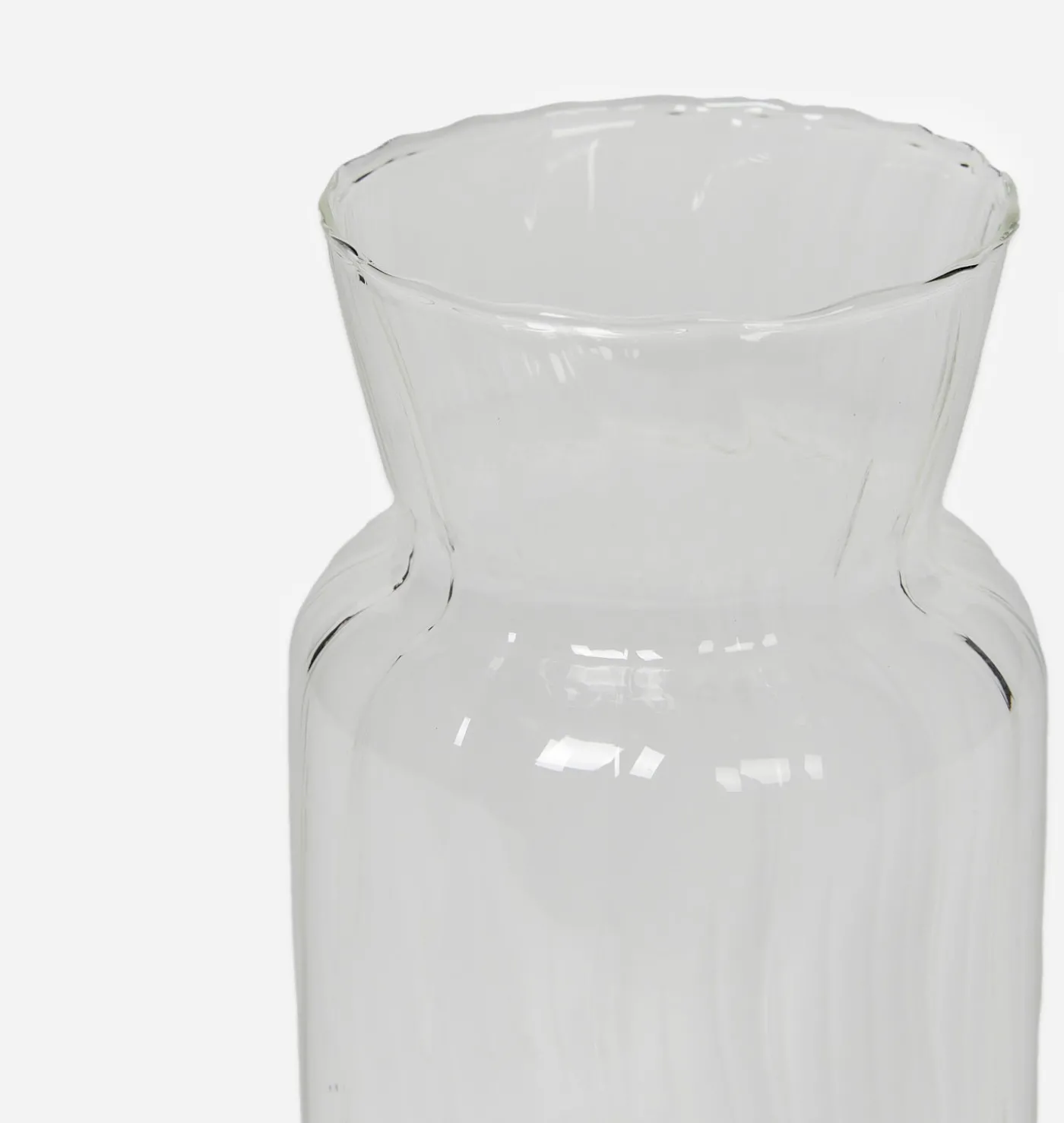 Silva Ribbed Glass Vase