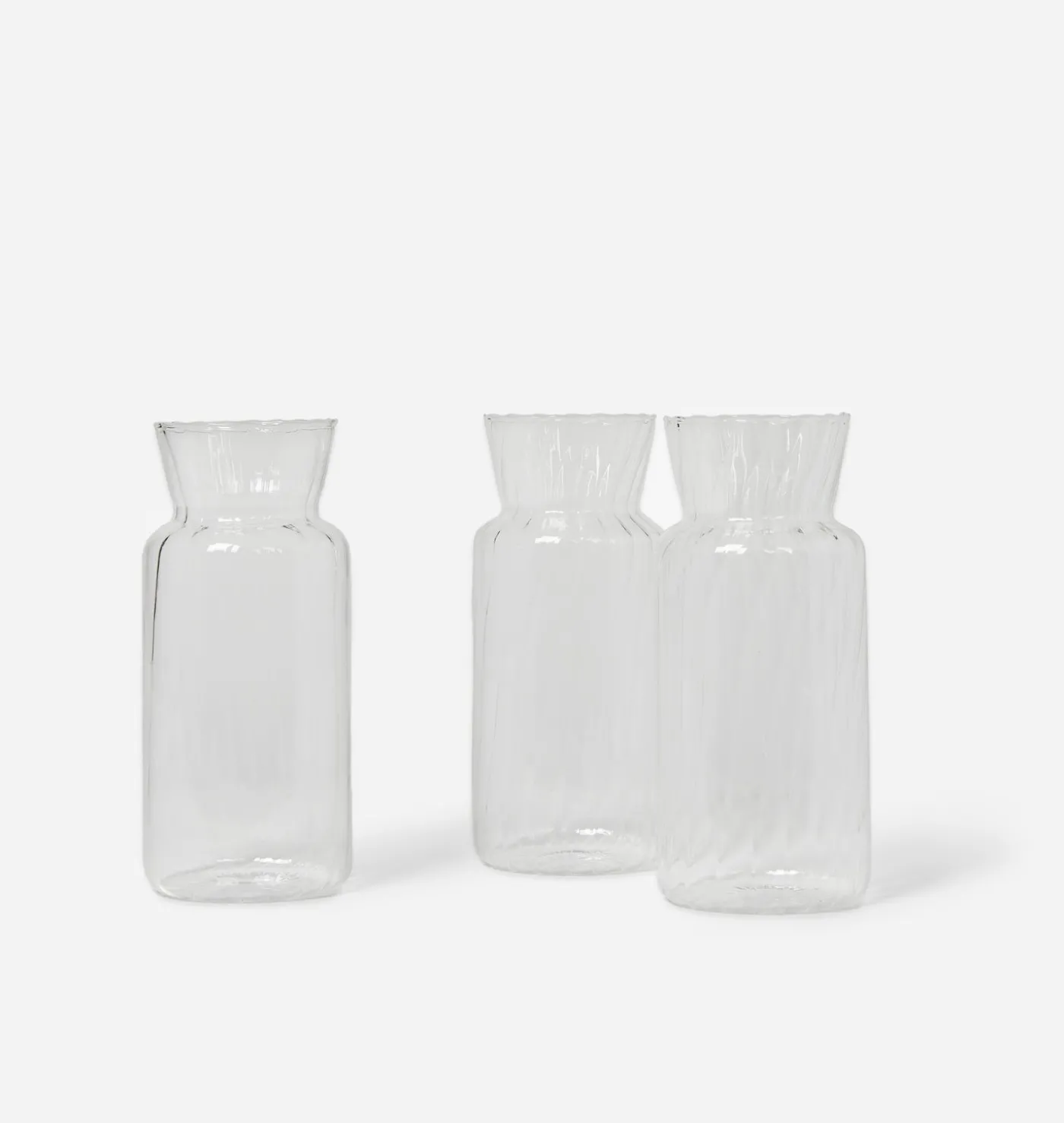 Silva Ribbed Glass Vase