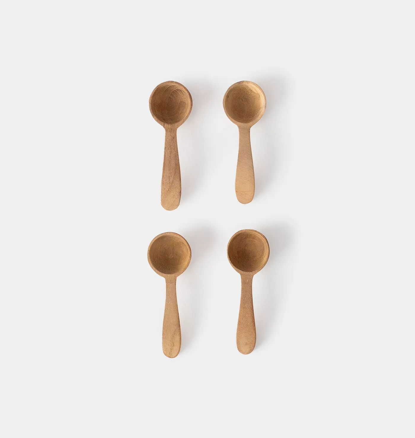 Teak Salt Spoons S/4