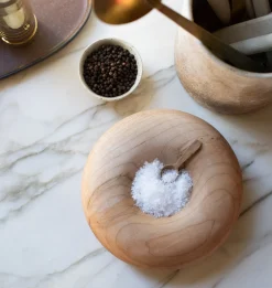 Teak Salt Spoons S/4