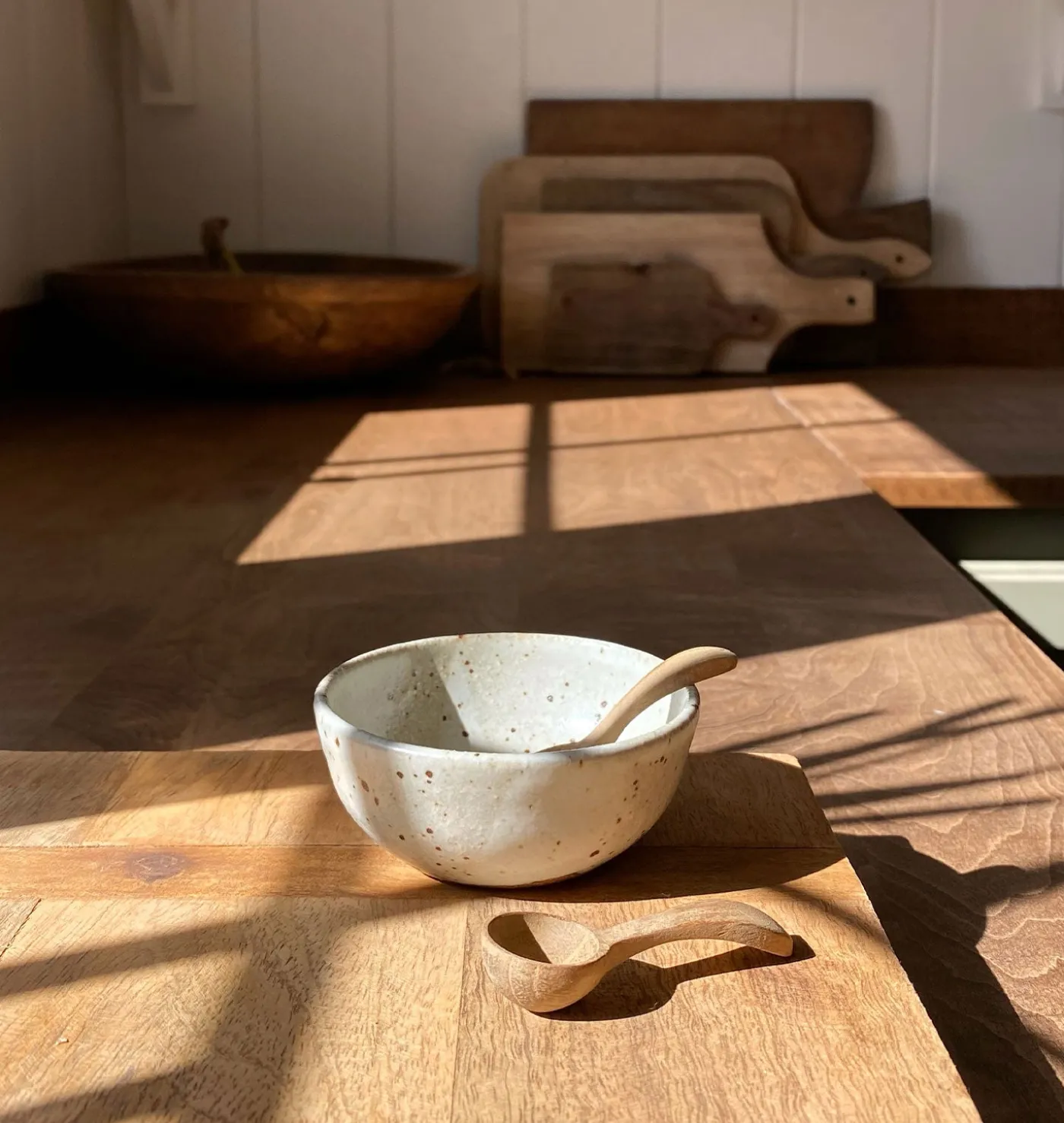Teak Salt Spoons S/4