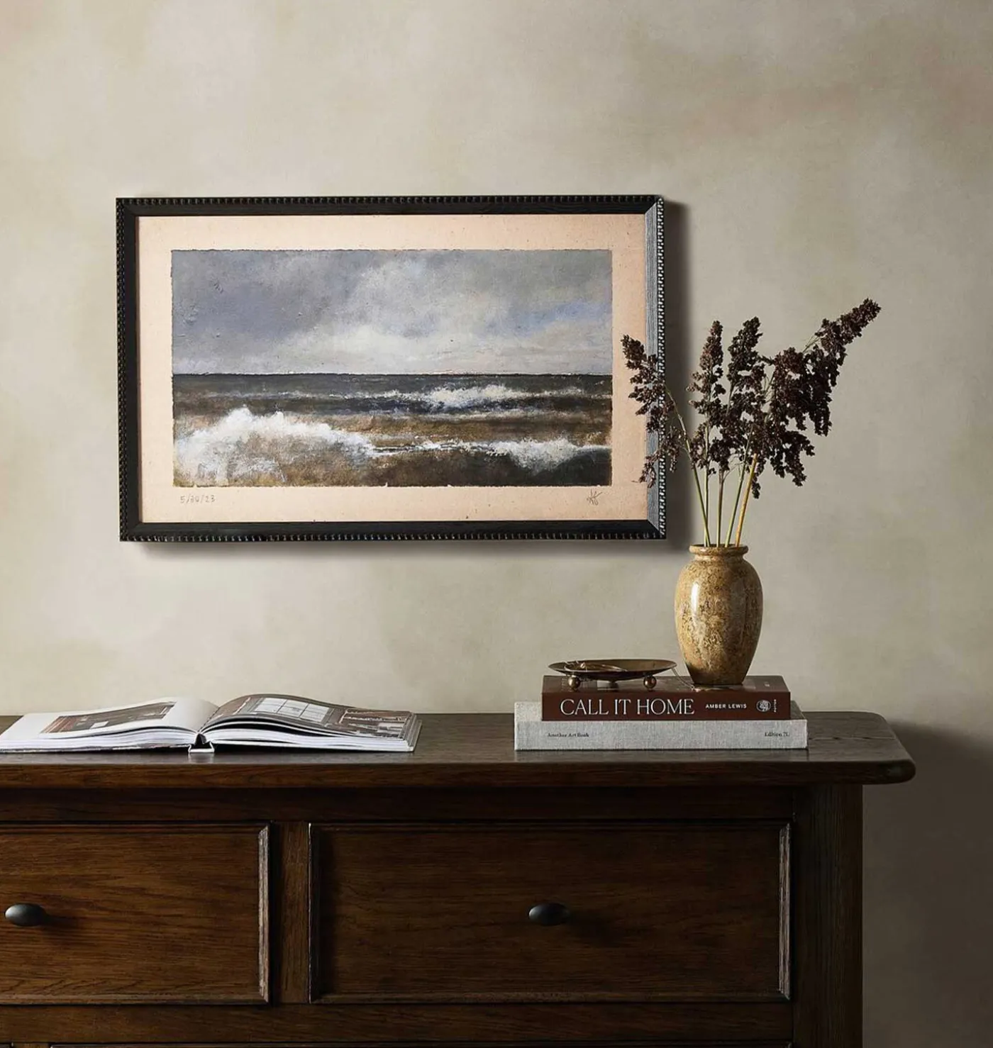 Tides A Changing by Aileen Fitzgerald Framed Print