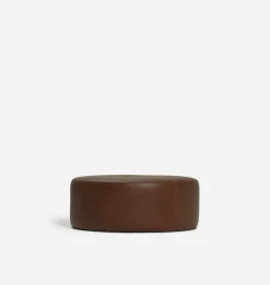 Tocho Round Leather Ottoman