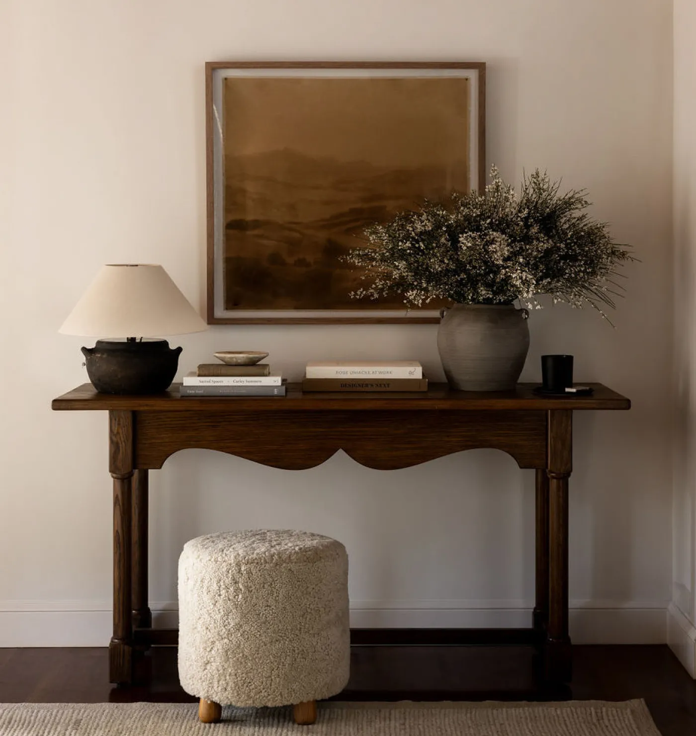 Tocho Shearling Footed Stool