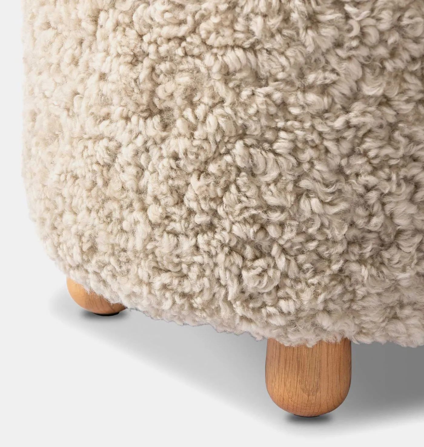 Tocho Shearling Footed Stool