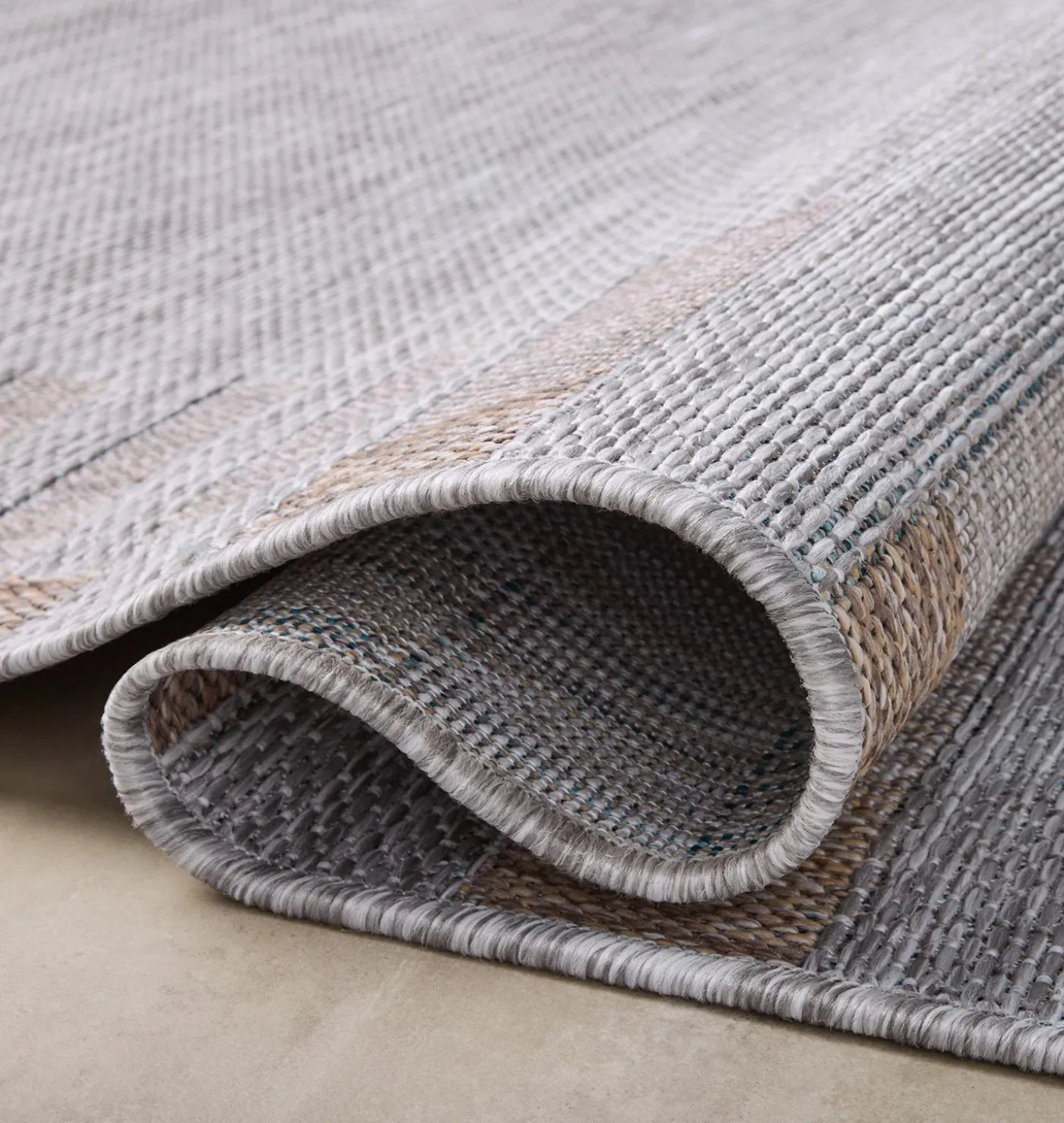 Topanga TOP-08 Silver / Natural Area Rug