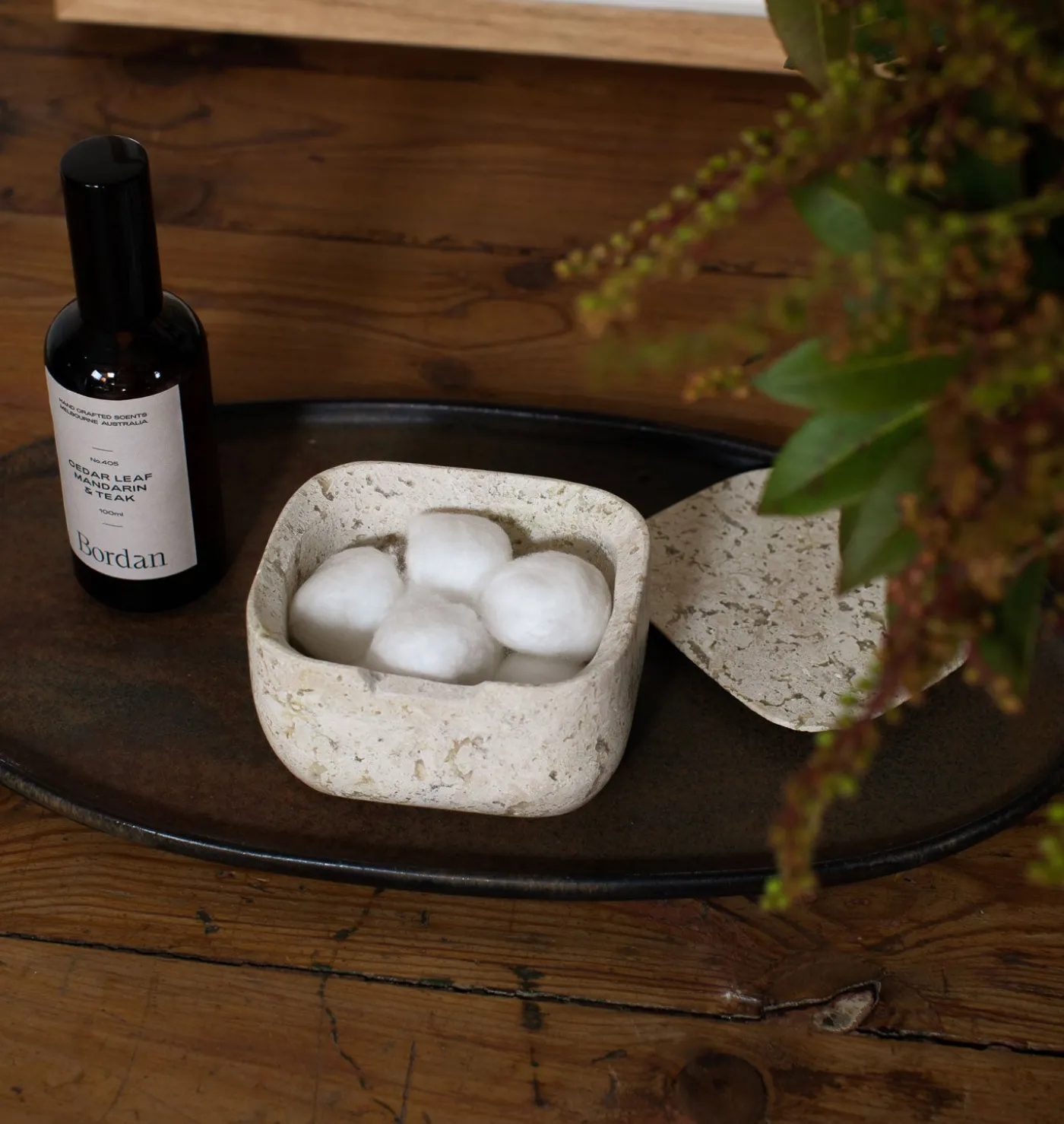 Travertine Container