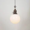 Trento Brass & Opaline Pendant
