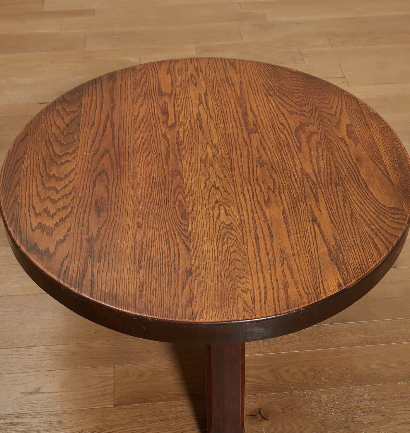 Vintage Brutalist Mid-Century Oak Coffee Table