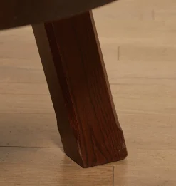 Vintage Brutalist Mid-Century Oak Coffee Table