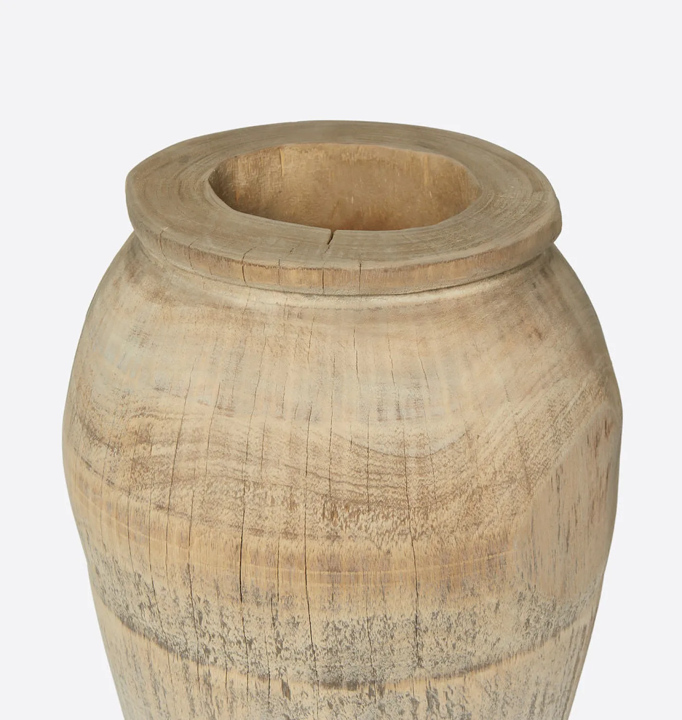 Vintage Reclaimed Wood Vessel