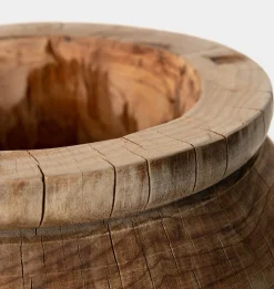Vintage Reclaimed Wood Vessel