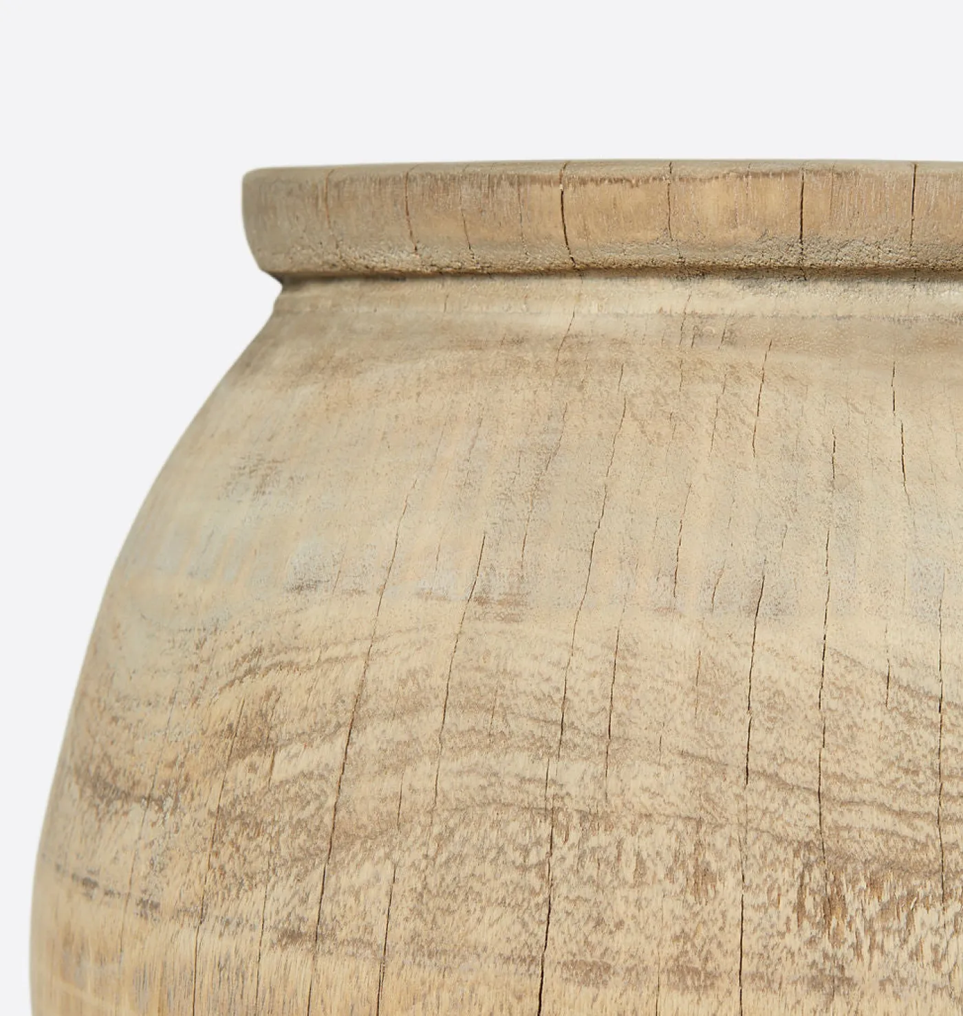 Vintage Reclaimed Wood Vessel
