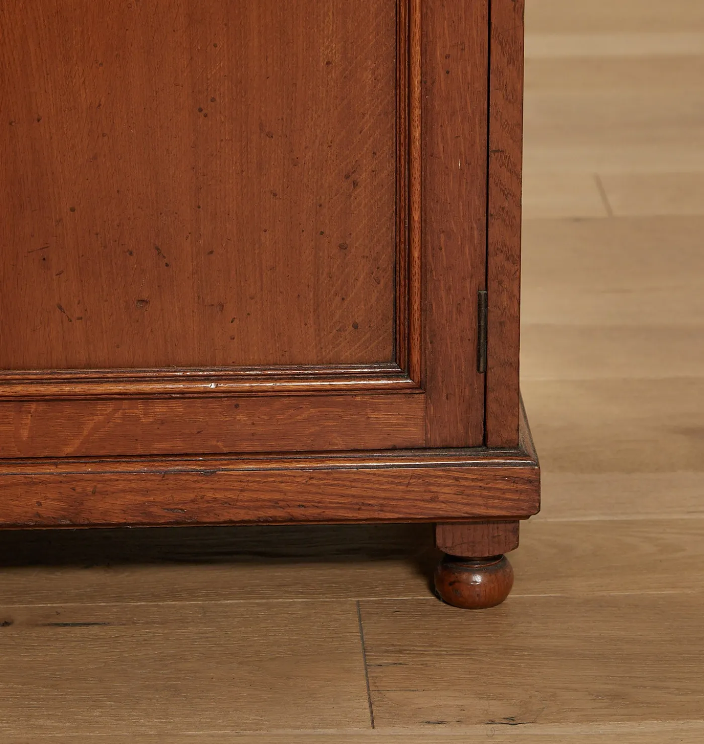 Vintage 19th Century English Oak Glazed Cabinet