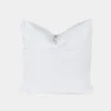 Vintage White Linen Euro Sham