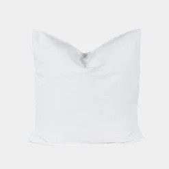 Vintage White Linen Euro Sham