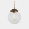 Virginia Clear Glass Globe Pendant Light