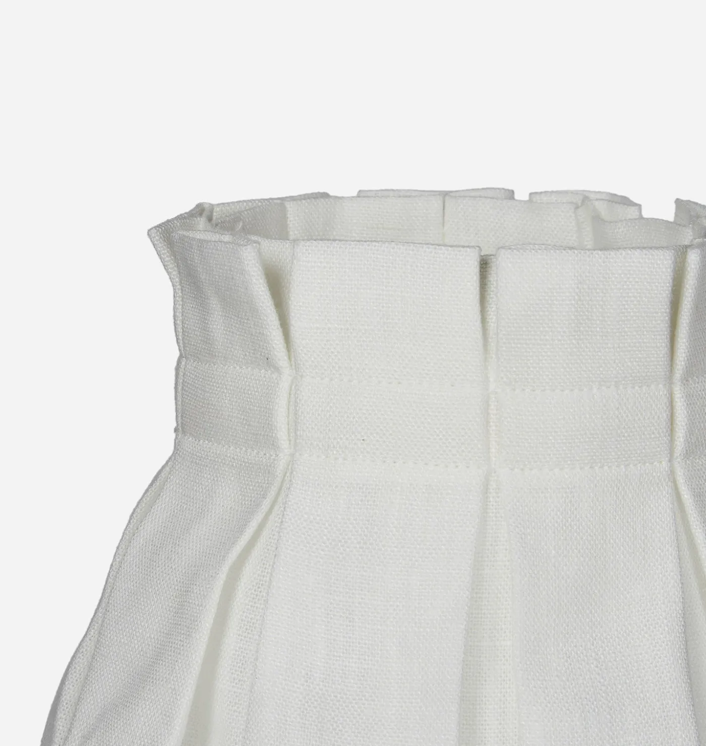 White Linen Wall Sconce
