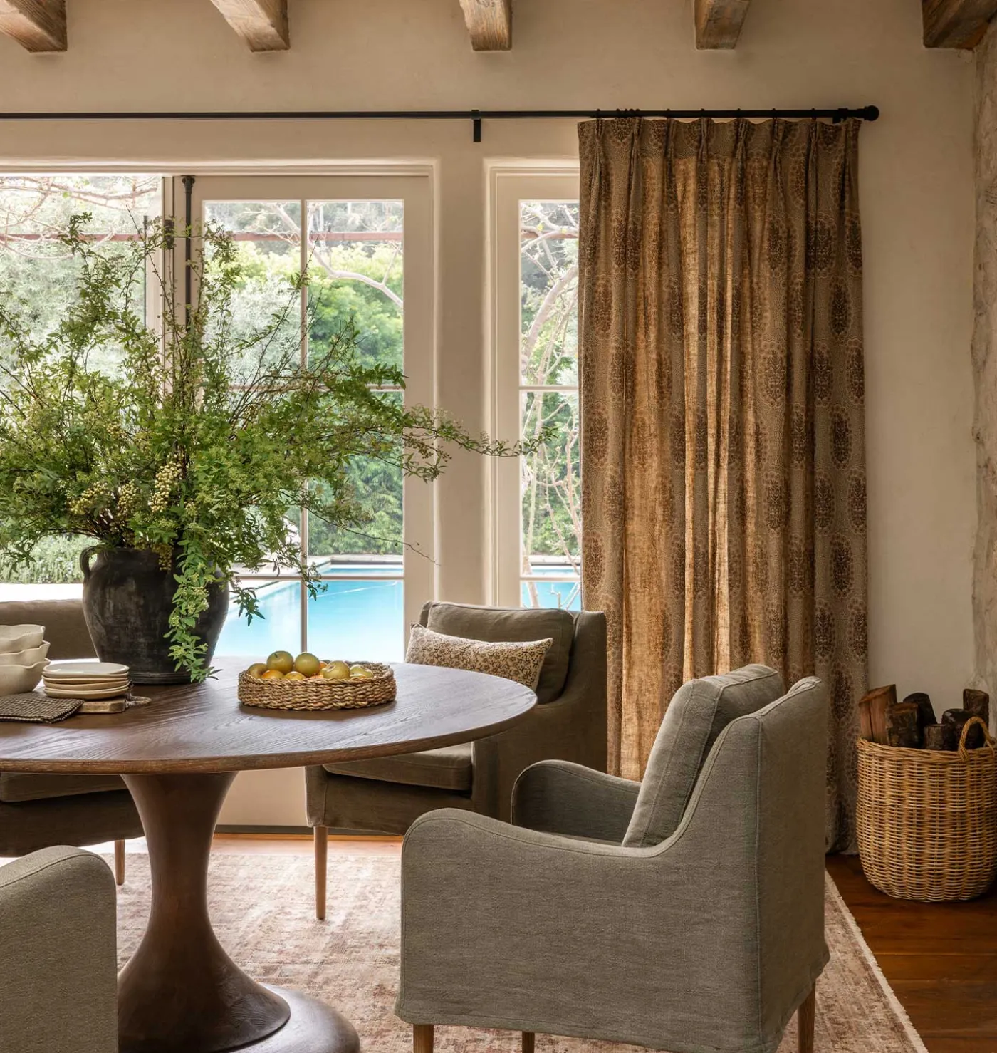 Winfleur Saffron Curtain Panel