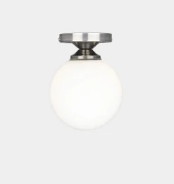 Yaounde Opal Globe Flush Ceiling Light