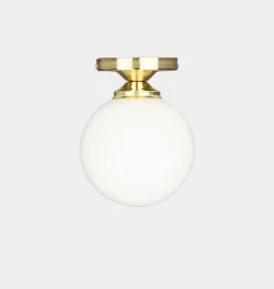 Yaounde Opal Globe Flush Ceiling Light