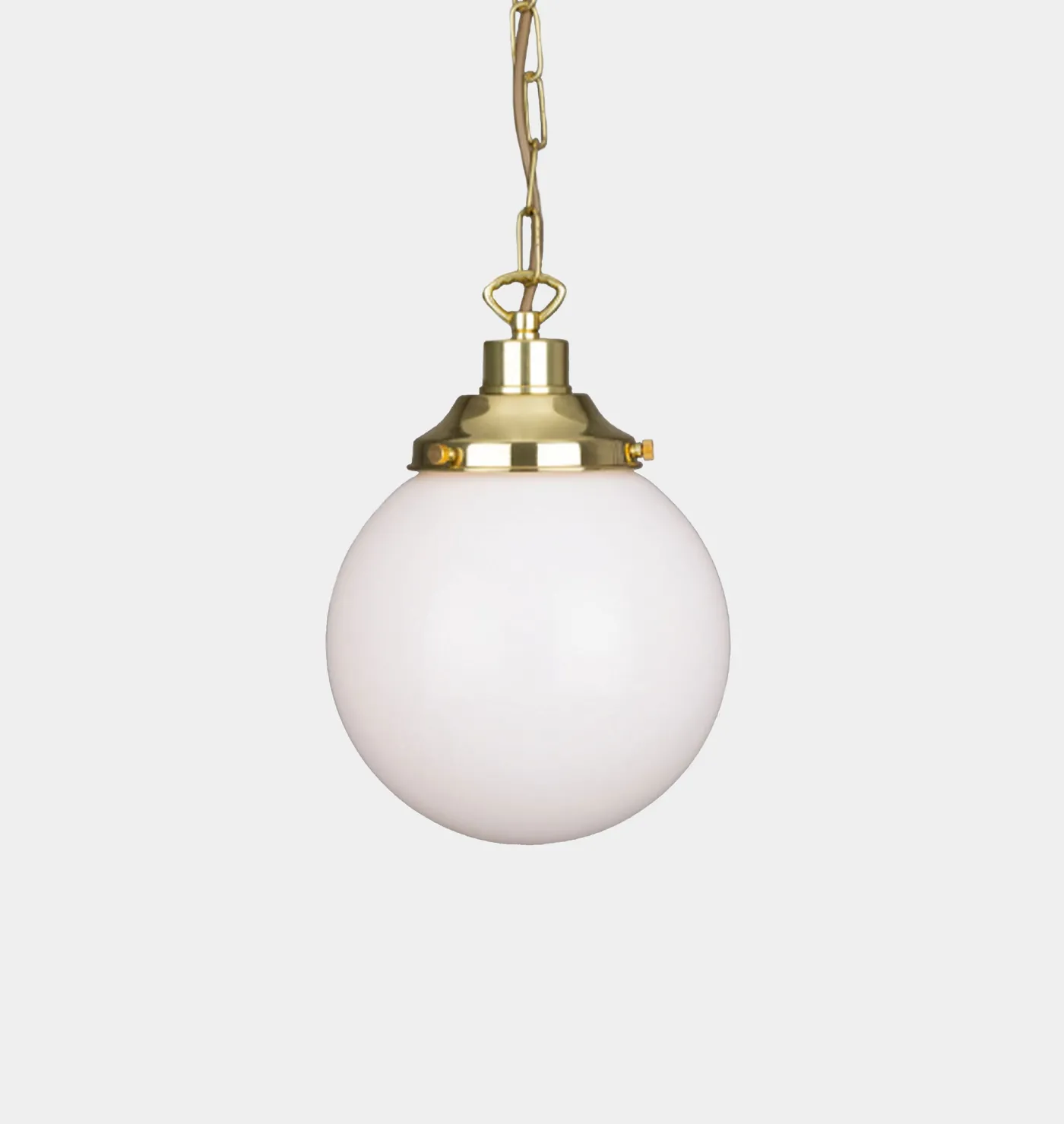 Yerevan Opal Globe Pendant Light